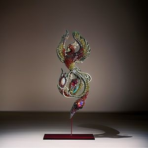 New gorgeous Phoenix Rhinestone brooch